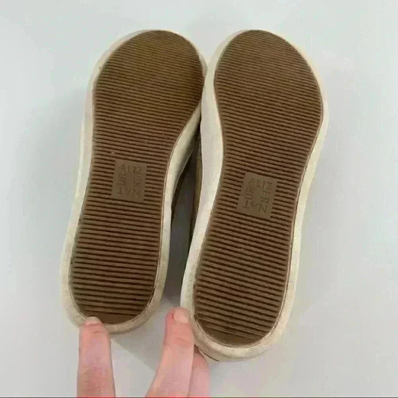 Naturalizer Marianne platform sneakers 6.5 36.5 taupe leather snakeskin print - Picture 7 of 12